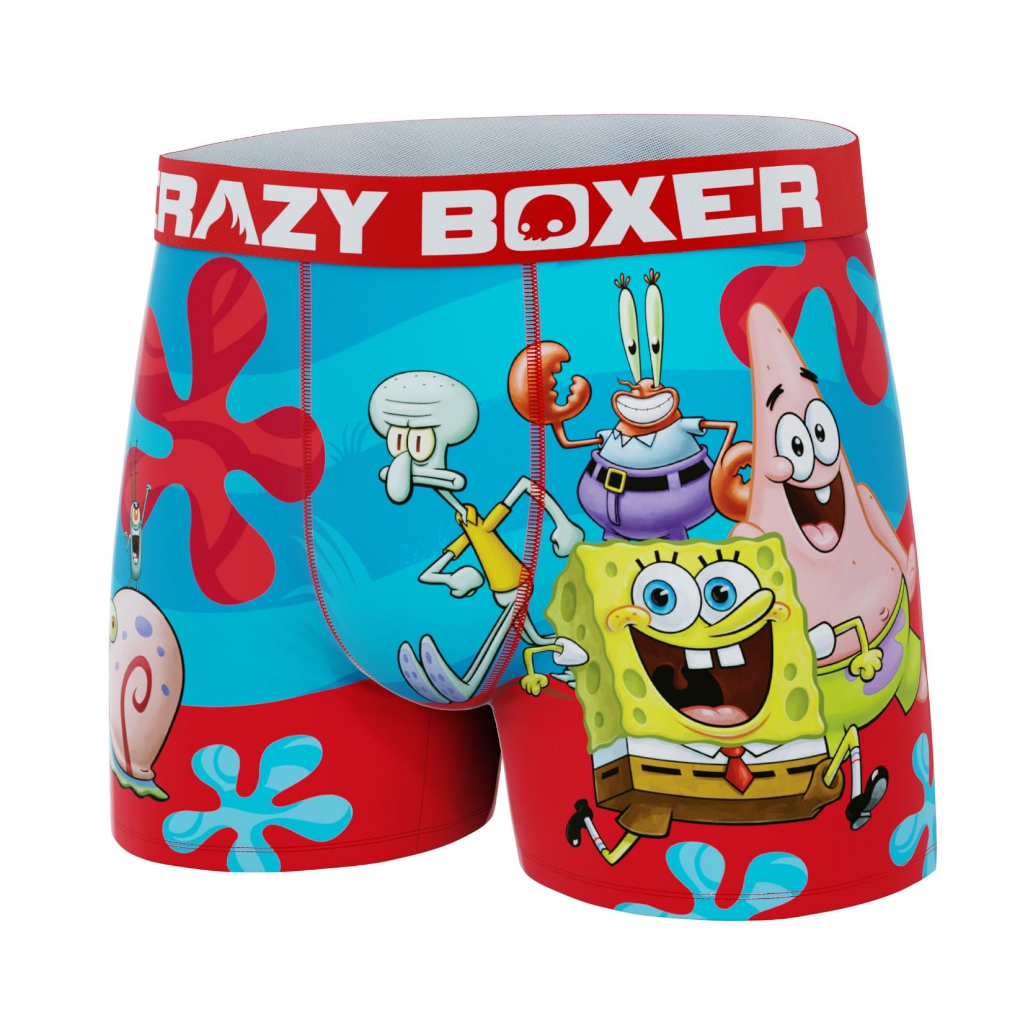 Crazy Boxer SpongeBob SquarePants and Friends Men's Boxer Briefs